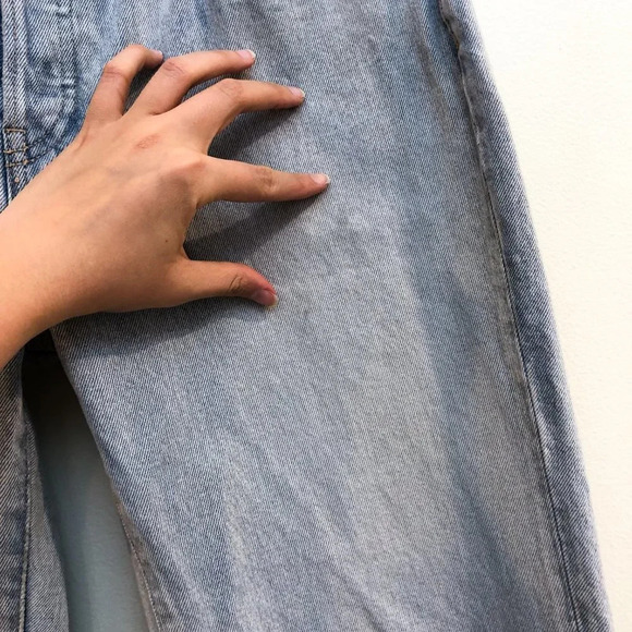 JOHN ELLIOT Light Wash Baggy High Rise Designer Distressed Straight Leg Jeans 28 - Picture 6 of 11